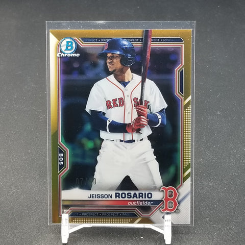 2021 TOPPS BOWMAN CHROME - GOLD - J. ROSARIO - #BCP-37 - #'D/50
