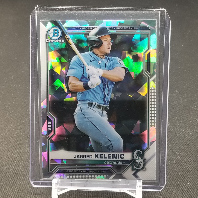 2021 TOPPS BOWMAN CHROME - SILVER CRACKED ICE - J. KELENIC -