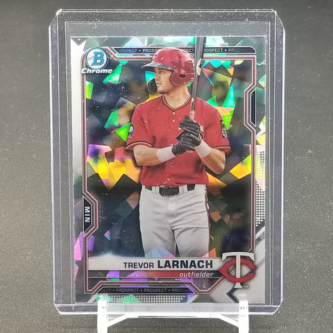 2021 TOPPS BOWMAN CHROME - SILVER CRACKED ICE - T. LARNACH - #BCP-80