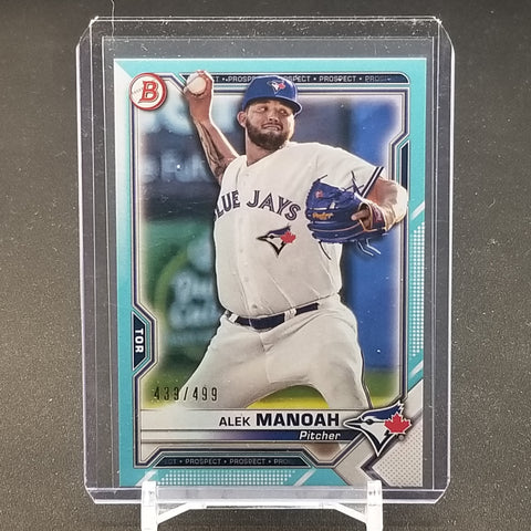 2021 TOPPS BOWMAN - TEAL - A. MINOAH - #BP-27 - #'D/499