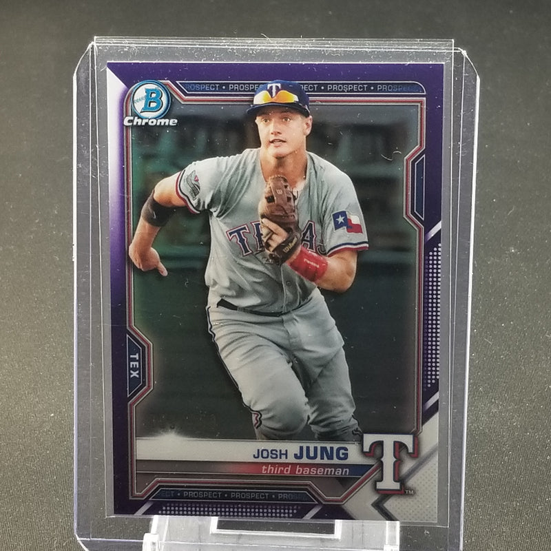 2021 TOPPS BOWMAN CHROME - PURPLE REFRACTOR - J. JUNG - #BCP-38 - #'D/250