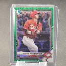 2021 TOPPS BOWMAN CHROME - GREEN DIAMOND REFRACTOR - A. HENDRICK - #BCP-55 - #'D/99
