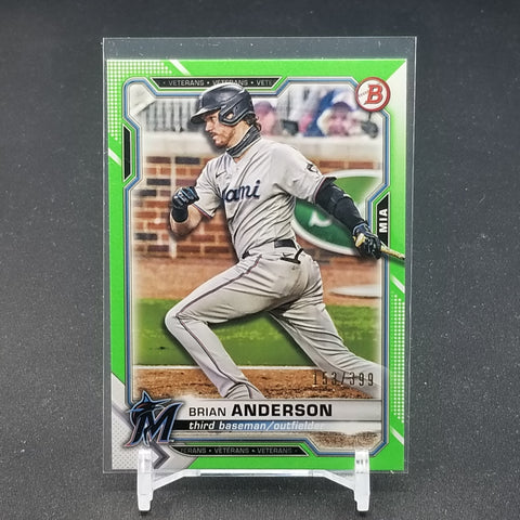 2021 TOPPS BOWMAN - GREEN - B. ANDERSON - #12 - #'D/399