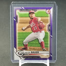 2021 TOPPS BOWMAN - PURPLE - T. BAUER - #9 - #'D/250