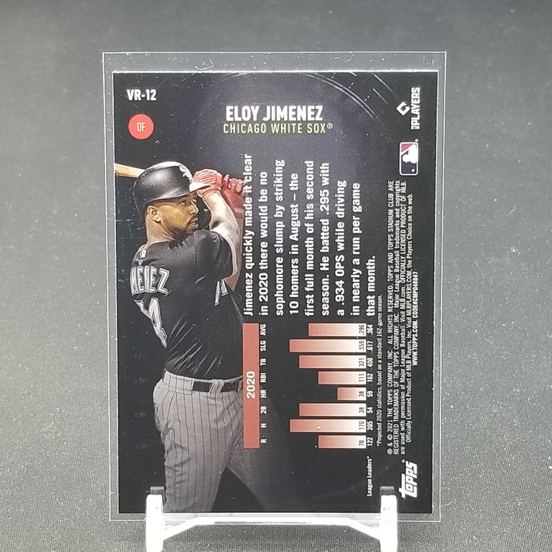 2021 TOPPS STADIUM CLUB CHROME - VIRTUAL REALITY - E. JIMENEZ -