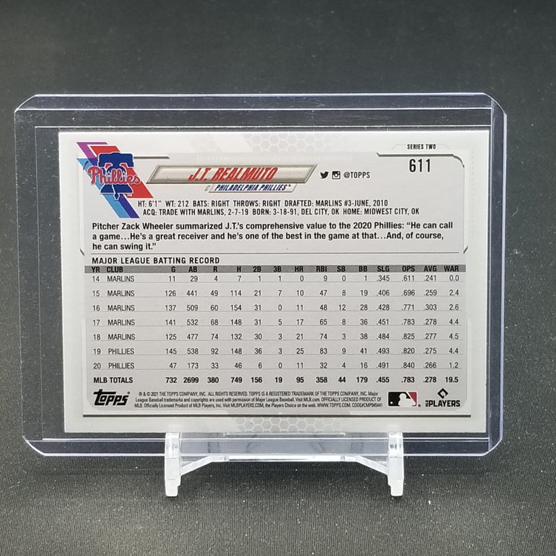2021 TOPPS SERIES TWO - PHOTO VARIATION - J. REALMUTO -