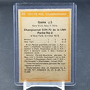 1972 O-PEE-CHEE - GAME 3 AT NEW YORK -