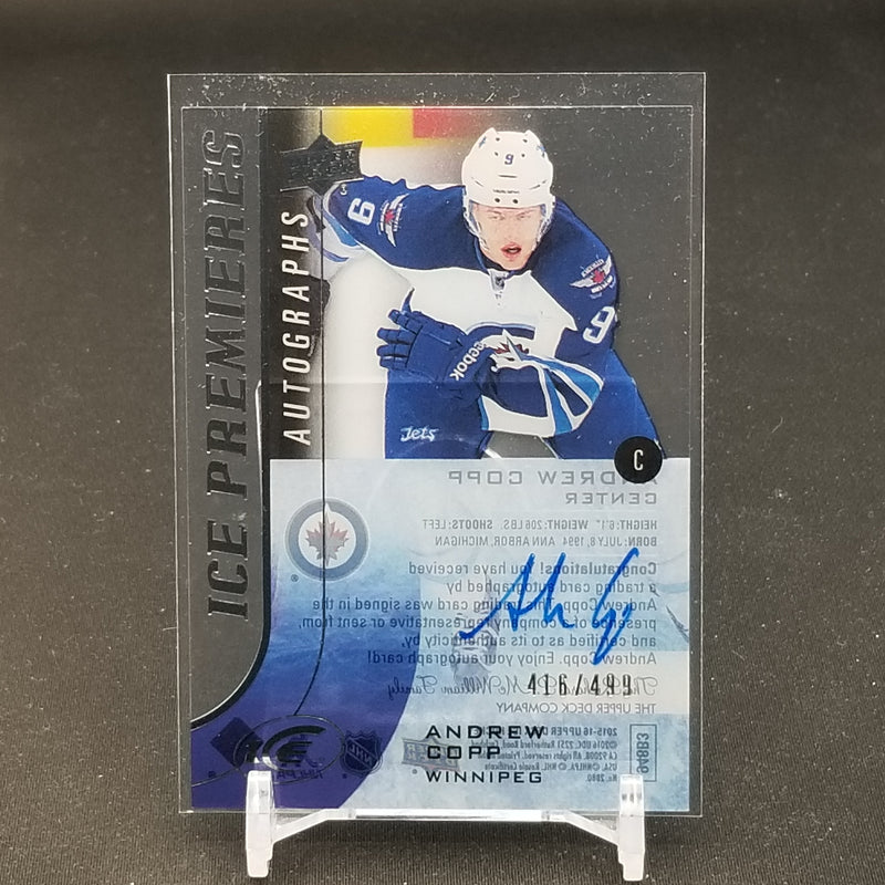 2015 UPPER DECK ICE - ICE PREMIERES - A. COPP - #IPA-AC - #'D/499 - AUTOGRAPH - RC