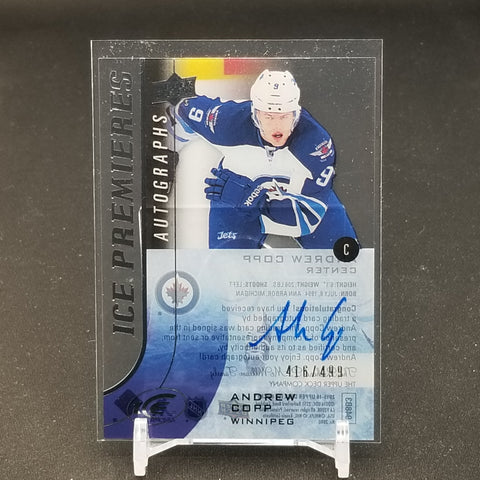 2015 UPPER DECK ICE - ICE PREMIERES - A. COPP - #IPA-AC - #'D/499 - AUTOGRAPH - RC