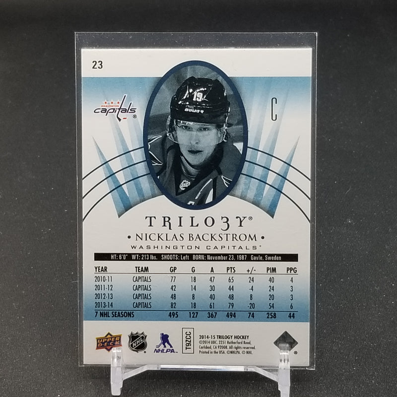 2014 UPPER DECK TRILOGY - N. BACKSTROM - #23 - #'D/367