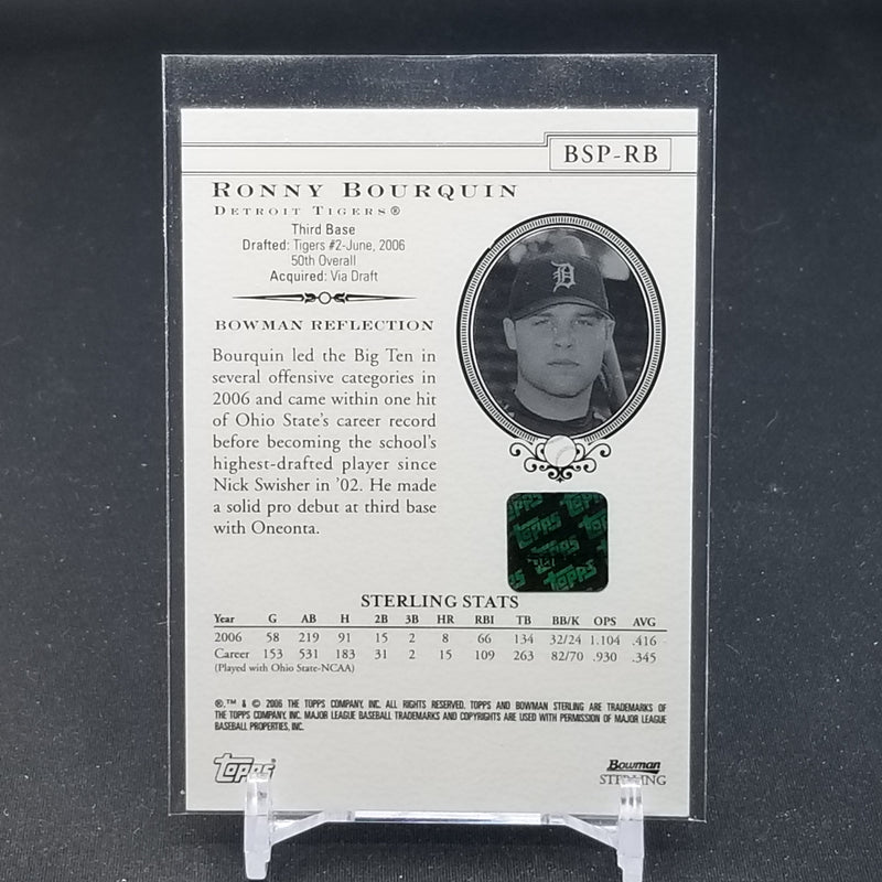 2006 TOPPS BOWMAN STERLING - R. BOURQUIN -
