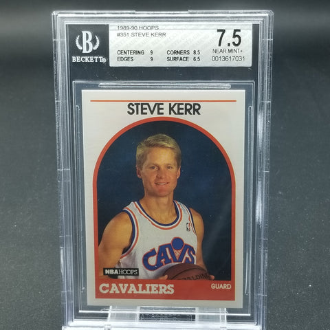 1989 HOOPS - S. KERR - #351 - BGS 7.5