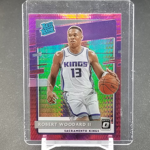 2020 PANINI DONRUSS OPTIC - RATED ROOKIE - HYPER PINK PRIZM - R. WOODARD II - #187 - RC