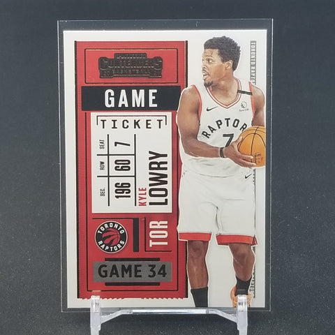 2020 PANINI CONTENDERS - GAME TICKET - K. LOWRY - #55