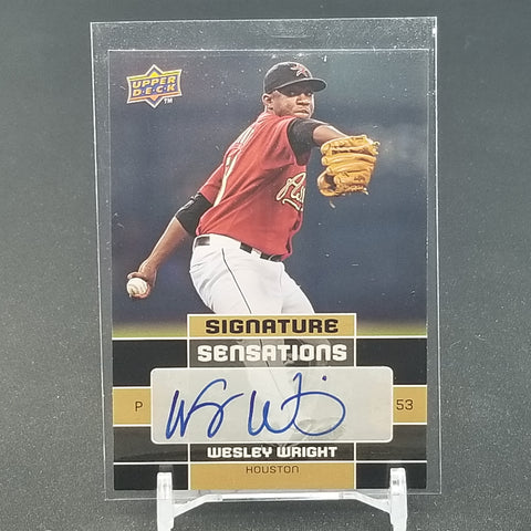 2010 UPPER DECK BASEBALL SERIES ONE - SIGNATURE SENSATIONS - W. WRIGHT - #SS-WW - AUTOGRAPH
