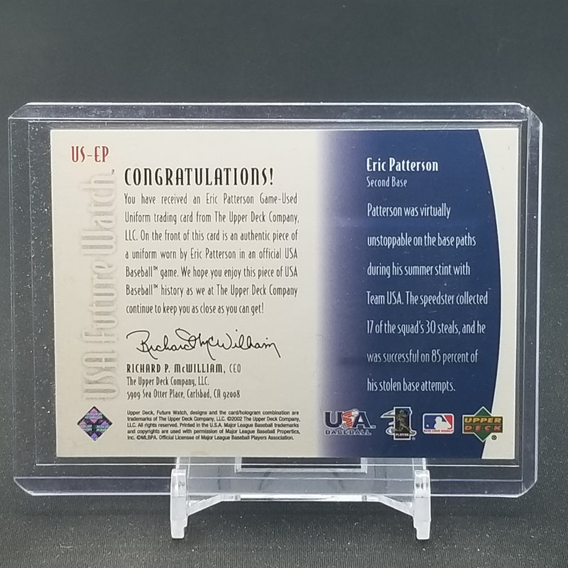 2002 UPPER DECK - USA FUTURE WATCH - E. PATTERSON -