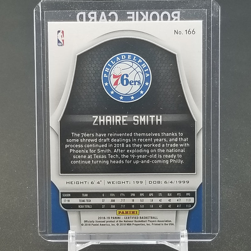 2018 PANINI CERTIFIED - Z. SMITH -