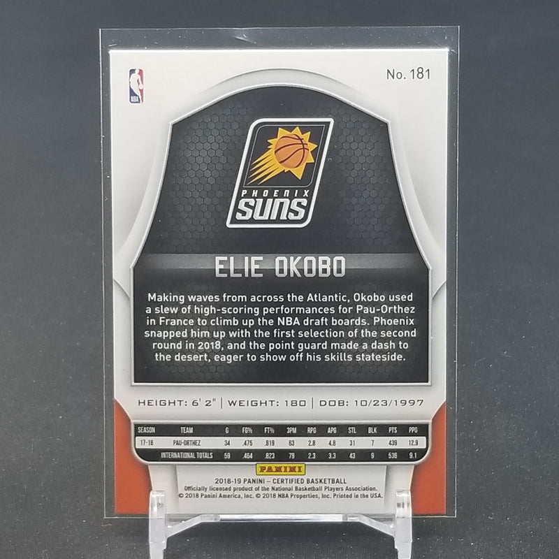 2018 PANINI CERTIFIED - E. OKOBO -