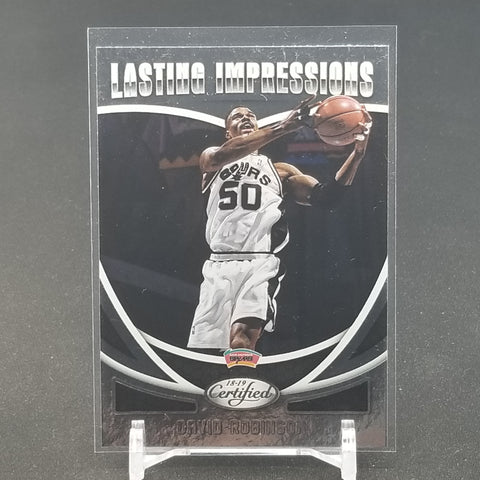 2018 PANINI CERTIFIED - LASTING IMPRESSIONS - D. ROBINSON - #LI-13