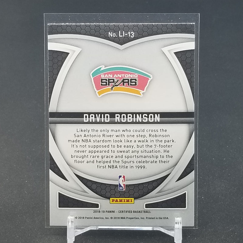 2018 PANINI CERTIFIED - LASTING IMPRESSIONS - D. ROBINSON -