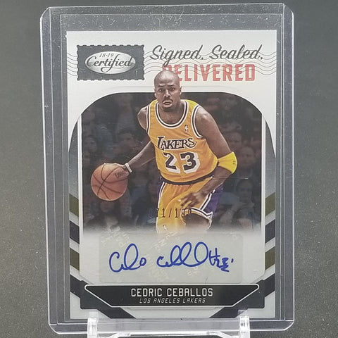 2018 PANINI CERTIFIED - SIGNED SEALED DELIVERED - C. CEBALLOS - #SSC-CCB - #'D/199 - AUTOGRAPH