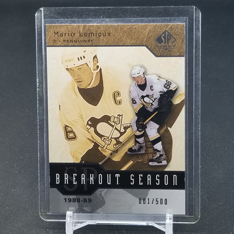 2004 UPPER DECK SP AUTHENTIC - BREAKOUT SEASON - M. LEMIEUX - #B29 - #'D/500