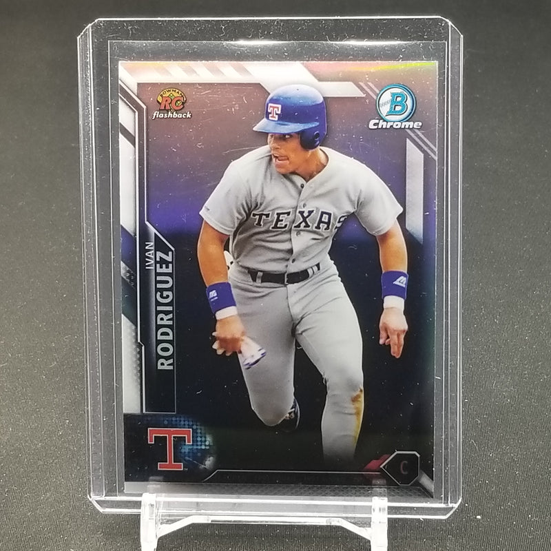 2016 TOPPS BOWMAN CHROME - ROOKIE FLASHBACK - REFRACTOR - I. RODRIGUEZ -