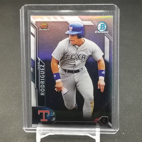 2016 TOPPS BOWMAN CHROME - ROOKIE FLASHBACK - REFRACTOR - I. RODRIGUEZ - #RR-IR