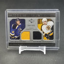 2005 TOPPS ROOKIE UPDATE - ROOKIE INSPIRATIONS - L. STEMPNIAK - P. BERGERON - #233 - #'D/999 - DUAL JERSEY