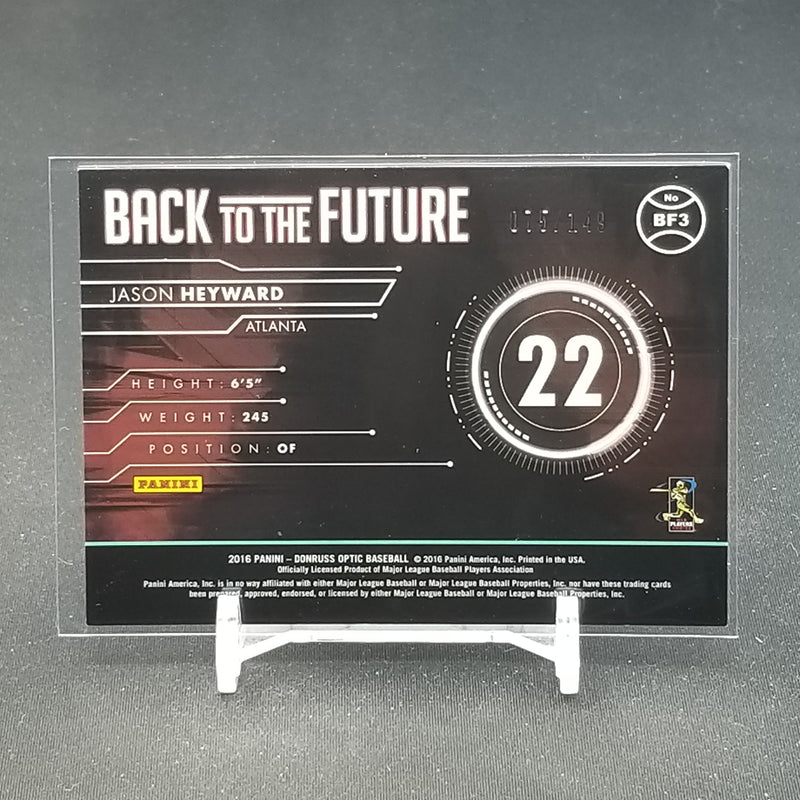 2016 PANINI DONRUSS OPTIC - BACK TO THE FUTURE - BLUE - J. HEYWARD - #BF3 - #'D/149