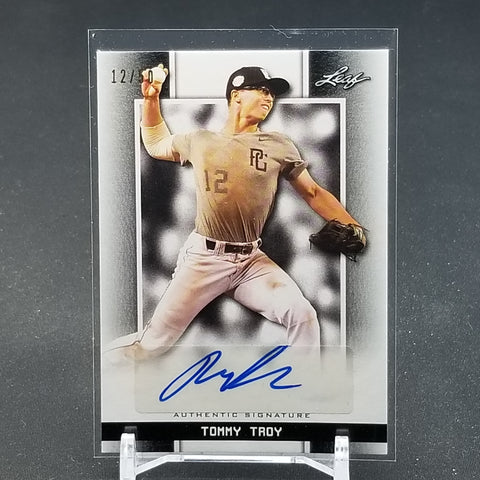 2019 LEAF -PERFECT GAME NATIONAL - BLACK - T. TROY - #BA-TT1 - AUTO
