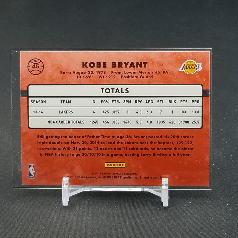 2014 PANINI DONRUSS - K. BRYANT -