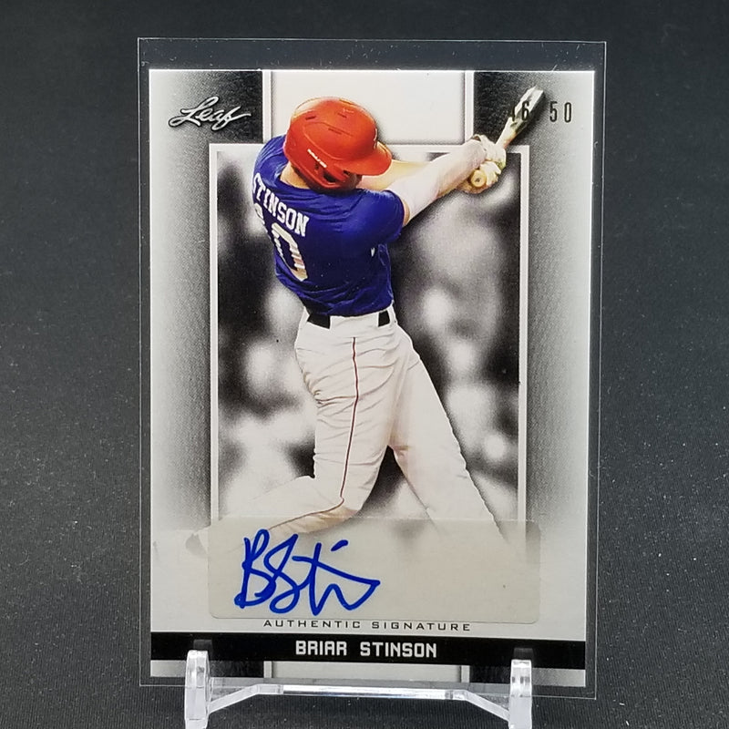 2019 LEAF - PERFECT GAME NATIONAL - BLACK - B. STINSON - #BA-BS2 - #'D/50 - AUTOGRAPH