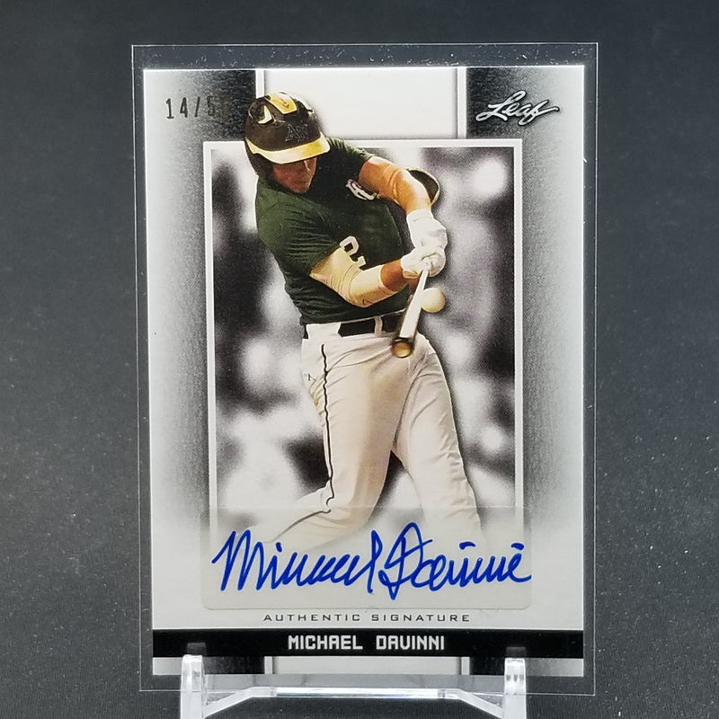 2019 LEAF - PERFECT GAME NATIONAL - BLACK - M. DAVINNI - #BA-MD2 - #'D/50 - AUTOGRAPH