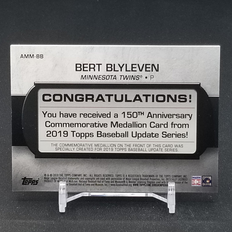 2019 TOPPS UPDATE - 150 YEARS - B. BLYLEVEN -