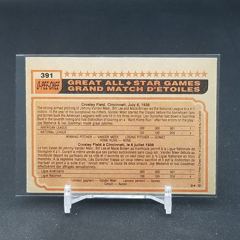 1983 O-PEE-CHEE - ALL STAR - R. HENDERSON -