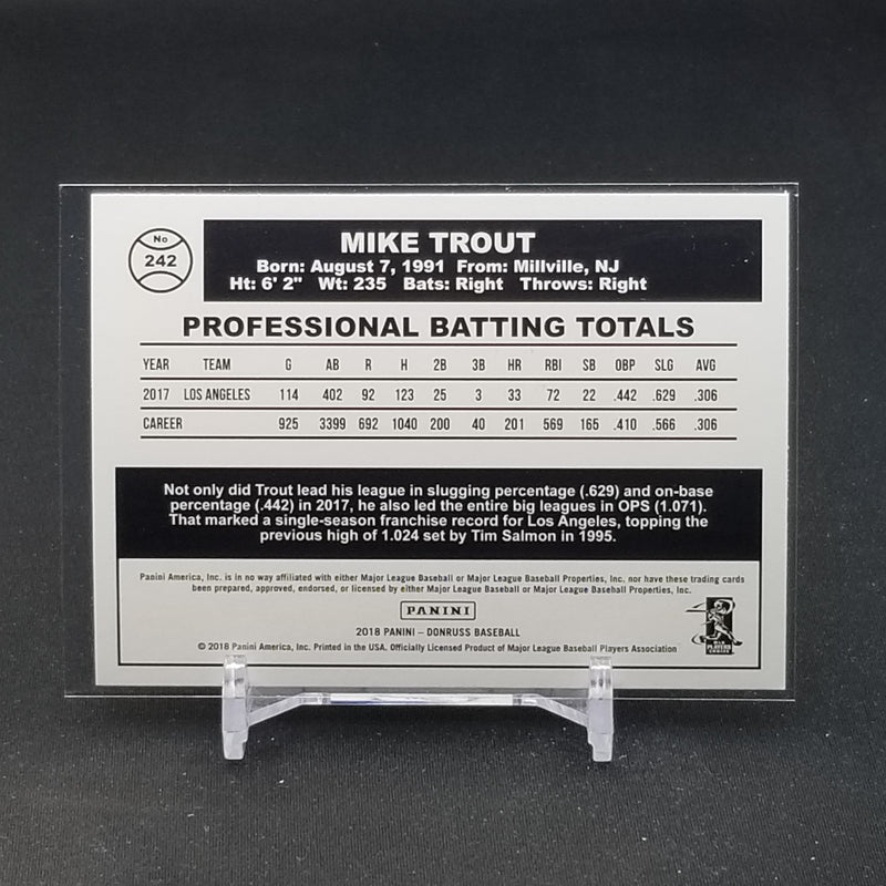 2018 PANINI DONRUSS - M TROUT -