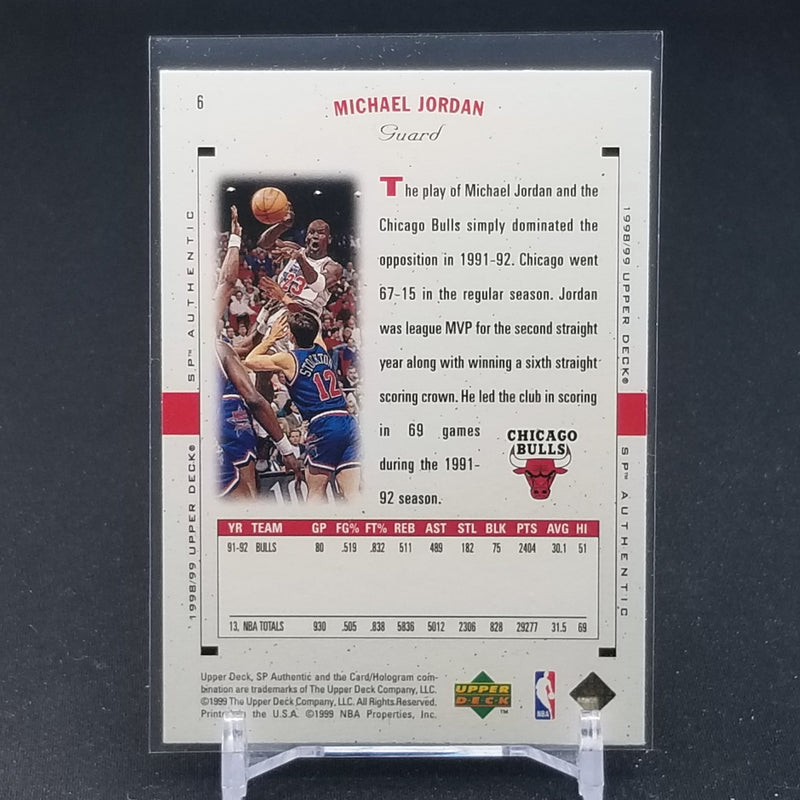 1999 UPPER DECK SP AUTHENTIC - M. JORDAN -