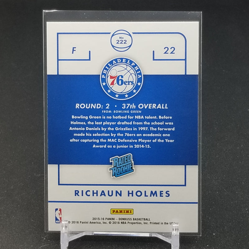 2015 PANINI DONRUSS - RATED ROOKIE - R. HOLMES -