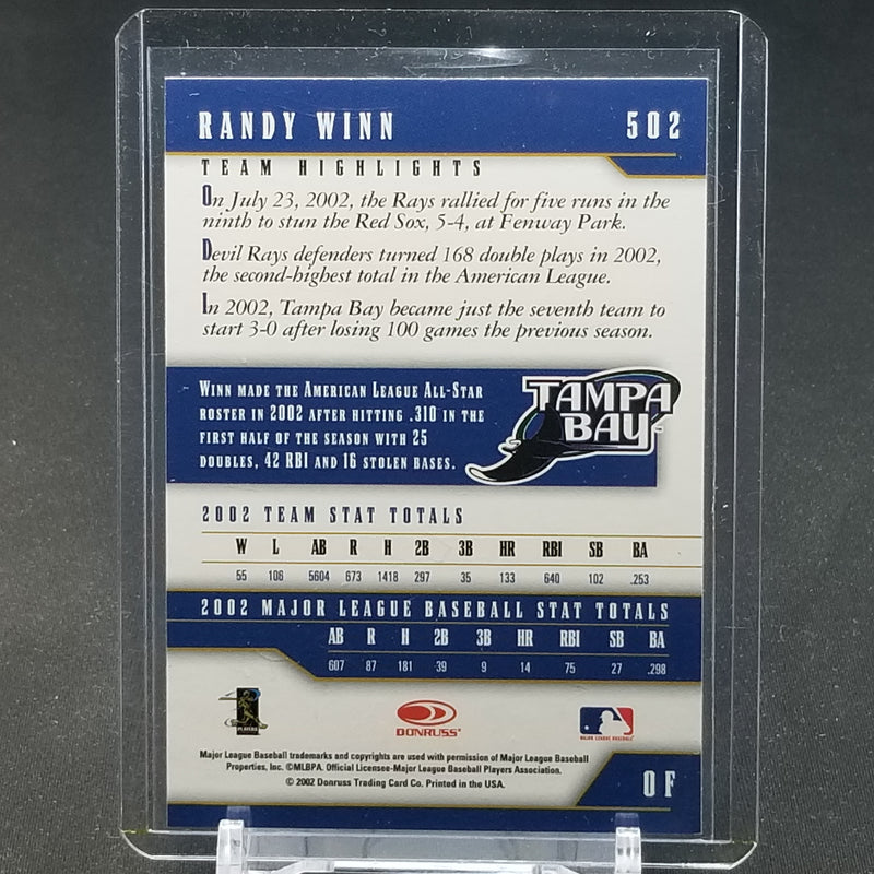 2002 DONRUSS - TEAM HEROES - R. WINN - #502 - #'D/181