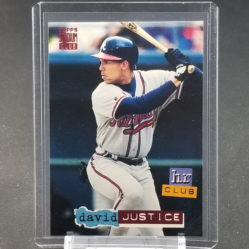 1994 TOPPS STADIUM CLUB - HR CLUB - D. JUSTICE -