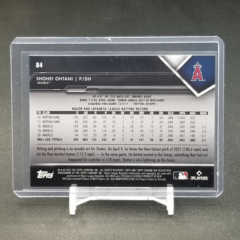 2021 TOPPS CHROME BLACK - S. OHTANI -