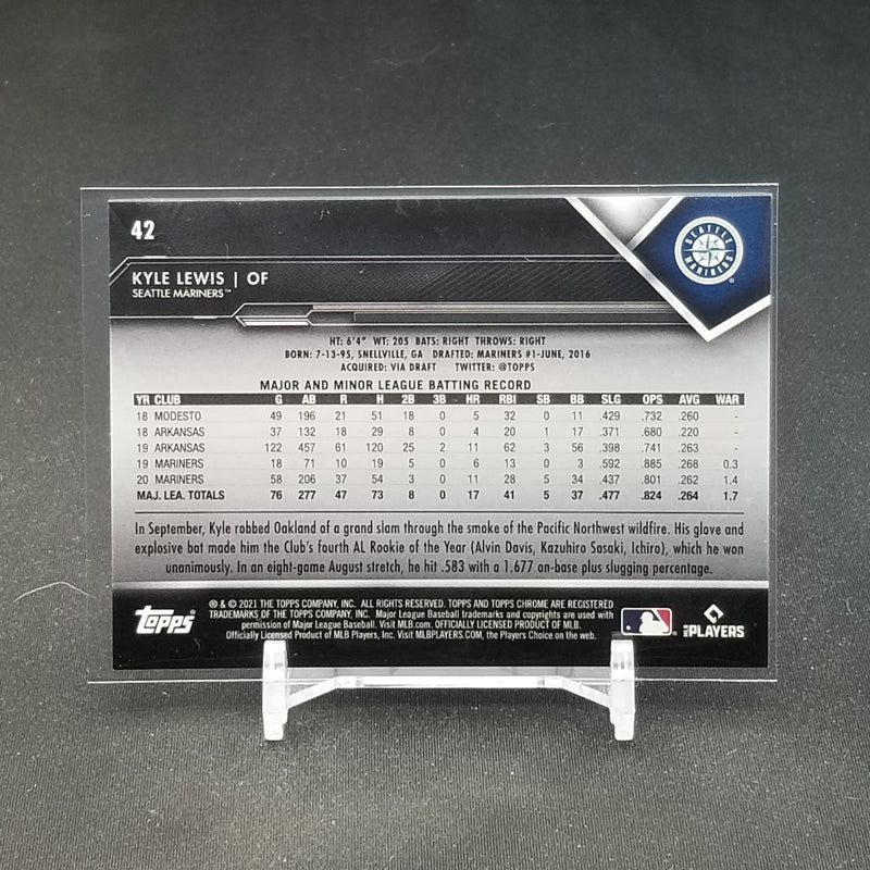 2021 TOPPS CHROME BLACK - K. LEWIS -