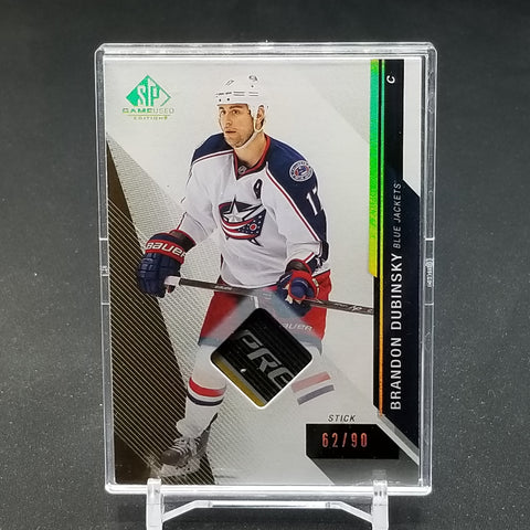 2014 UPPER DECK SP GAME-USED - B. DUBINSKI - #71 - #'D/90 - STICK RELIC