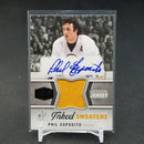 2014 UPPER DECK SP GAME-USED - INKED SWEATERS - P. ESPOSITO - #IS-PE - #'D/25 - RELIC - AUTOGRAPH
