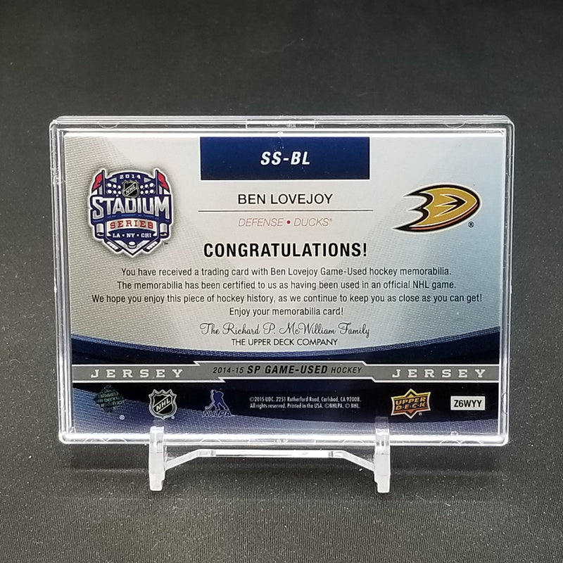 2014 UPPER DECK SP GAME-USED - B. LOVEJOY -