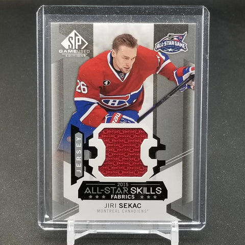 2015 UPPER DECK SP GAME-USED - ALL-STAR SKILLS FABRICS - J. SEKAC - #AS-22 - RELIC