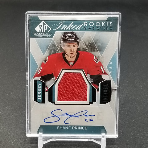 2015 UPPER DECK SP GAME-USED - INKED ROOKIE SWEATERS - S. PRINCE - #IRS-SP - #'D/149 - RELIC - AUTOGRAPH - RC