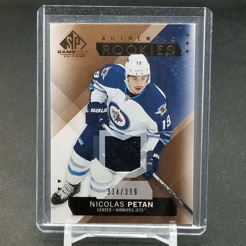 2015 UPPER DECK SP GAME-USED - AUTHENTIC ROOKIES - N. PETAN - #150 - #'D/399 - RELIC - RC