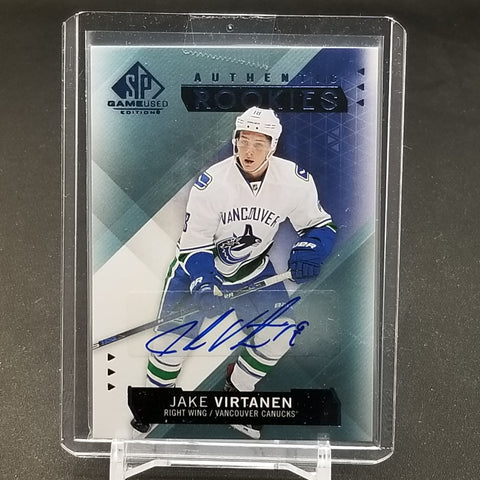 2015 UPPER DECK SP GAME-USED - AUTHENTIC ROOKIES - J. VIRTANEN - #168 - AUTOGRAPH - RC